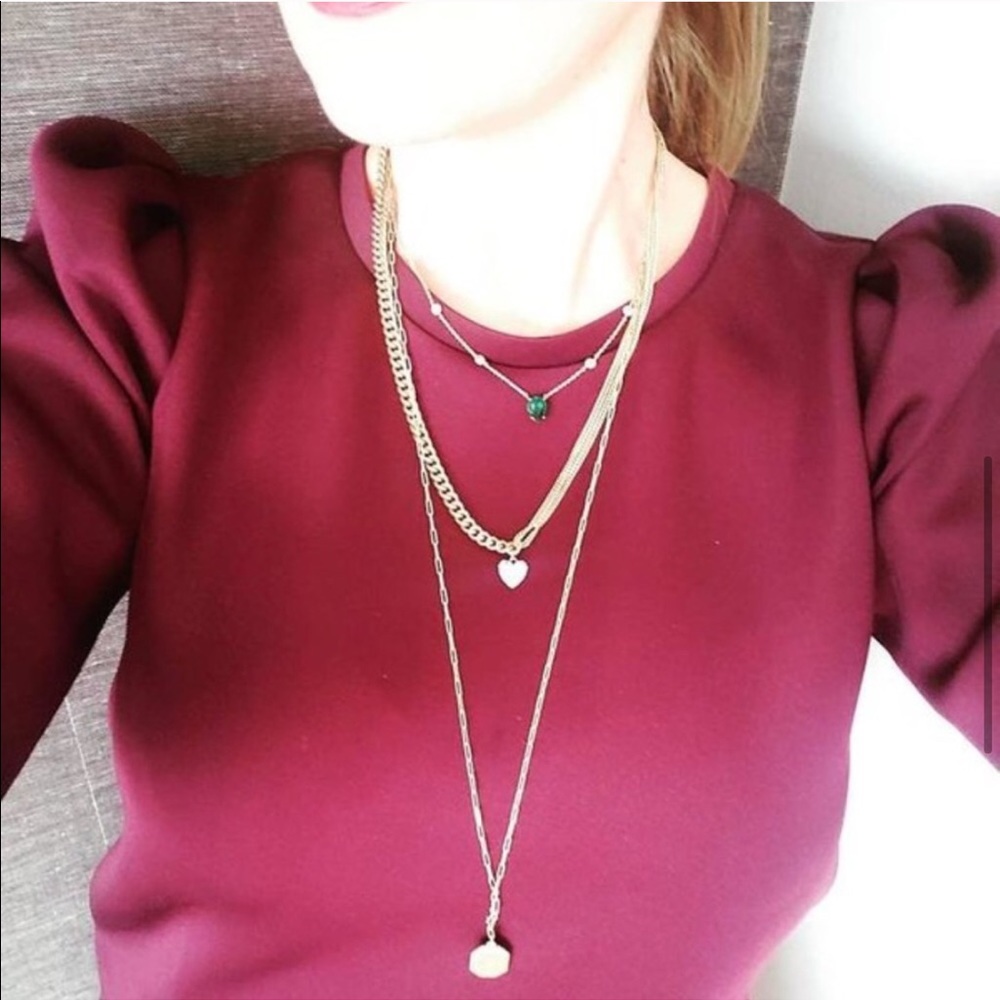 Stella & Dot | Vintage GOLD Triple Layer Crystal Embellished Heirloom Ne… - Picture 7 of 10
